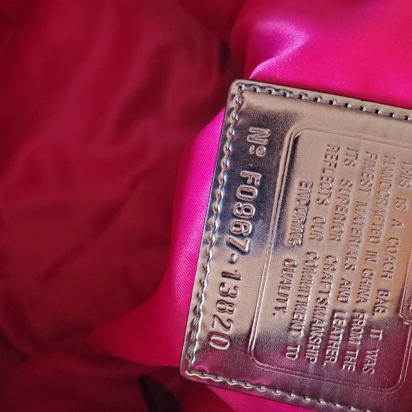 Like New Vintage Rare Coach Poppy Black Leather Tote Bag Purse - Picture 13 of 13